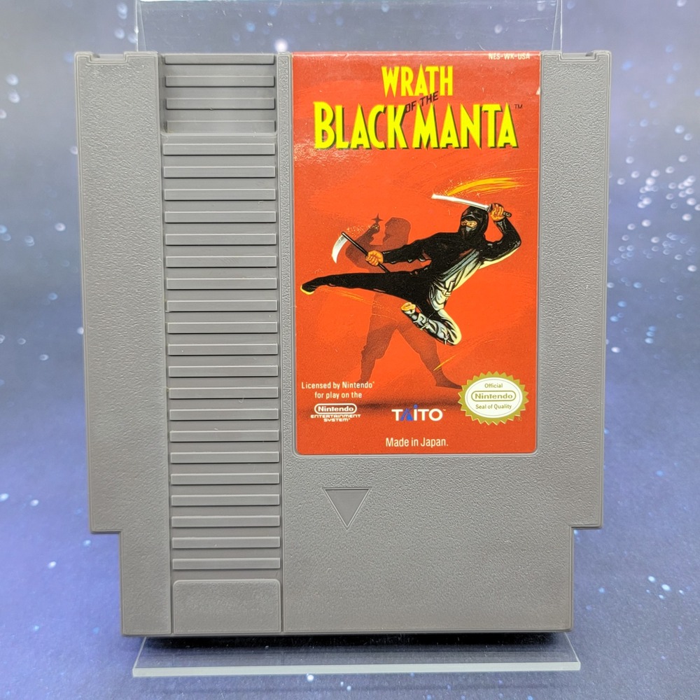 Wrath of the Black Manta Nintendo NES Video Game Cartridge Taito NES-WK-USA